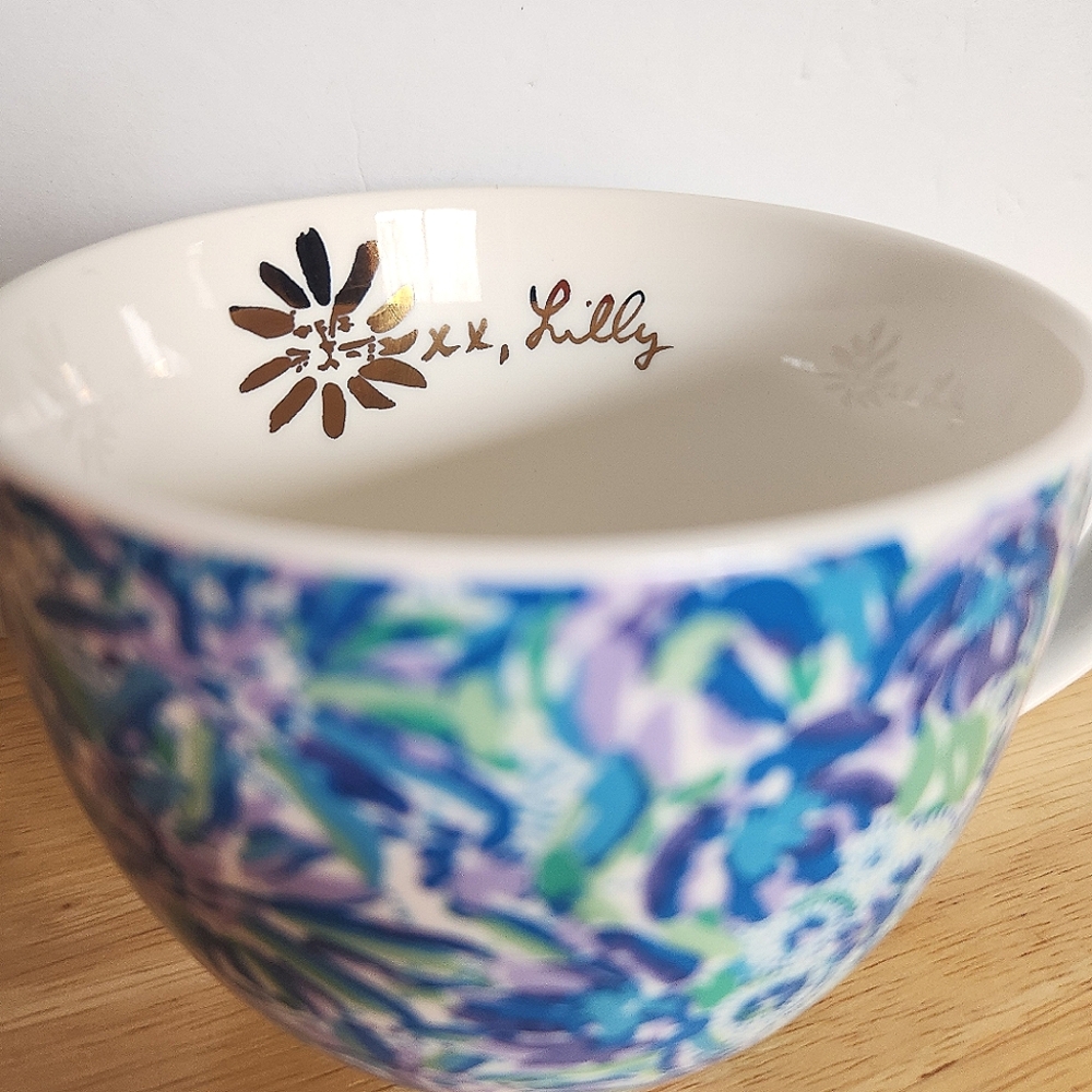 Lilly Pulitzer High Manetenance 12 Ounce Ceramic Coffee Mug Tea Cup - Picture 2 of 13